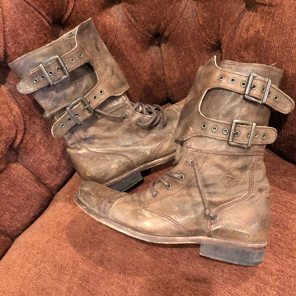 All Saints Jack’s Place brown leather boots